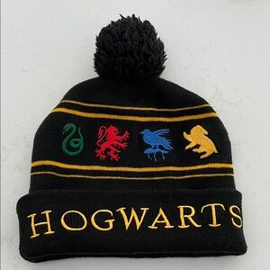 Harry Potter Hogwarts  Black Beanie with House Symbols